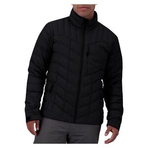 Obermeyer Mens Klaus Down Insulator Jacket Black XL Goose Down Puffer Ski Coat